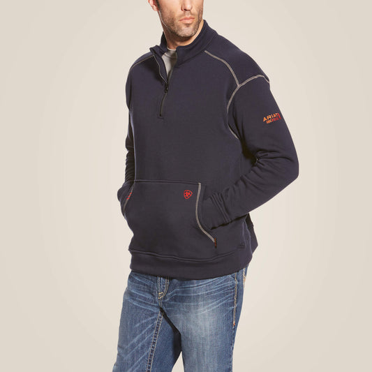 Ariat Men FR Polartec Fleece 1/4 Zip Top