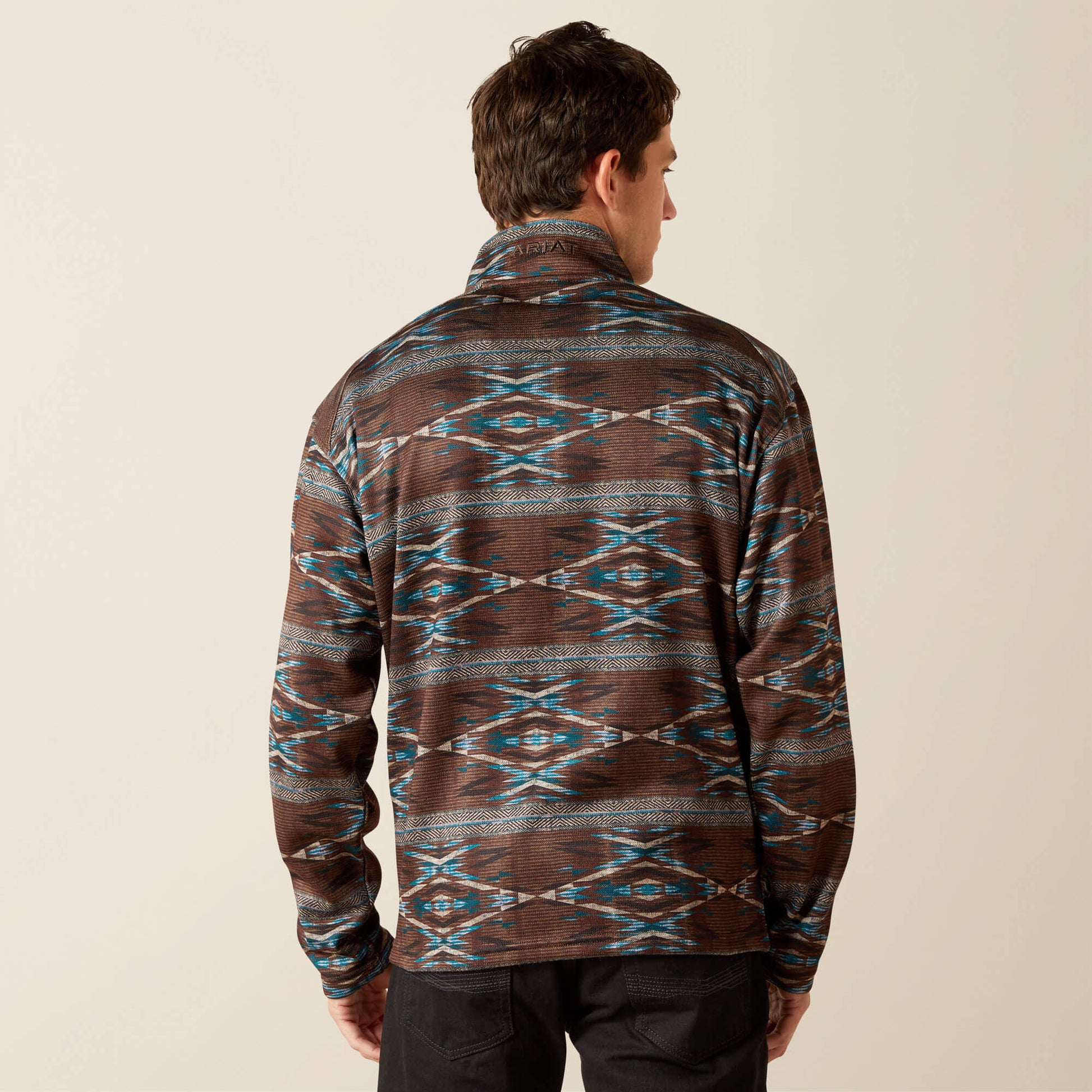 Ariat Men Caldwell Logo 1/4 Zip Sweater