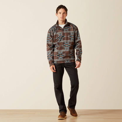 Ariat Men Caldwell Logo 1/4 Zip Sweater
