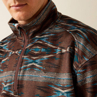 Ariat Men Caldwell Logo 1/4 Zip Sweater