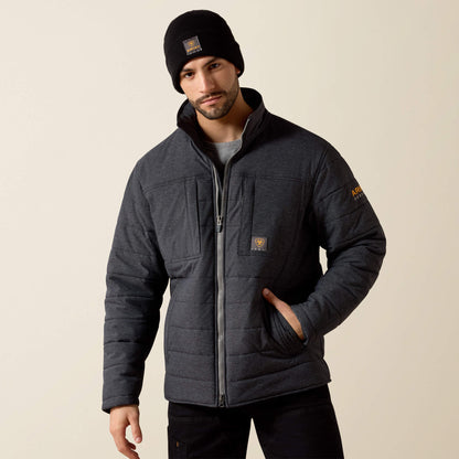 Ariat Men Rebar Valiant Stretch Canvas Water Resistant Insulated Jacket