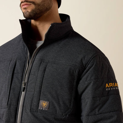 Ariat Men Rebar Valiant Stretch Canvas Water Resistant Insulated Jacket