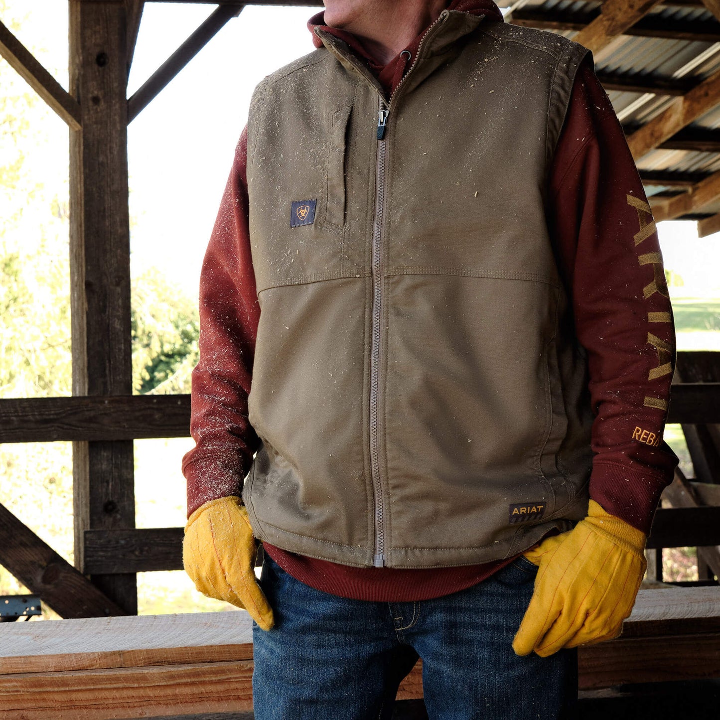 Ariat Men Rebar DuraCanvas Vest