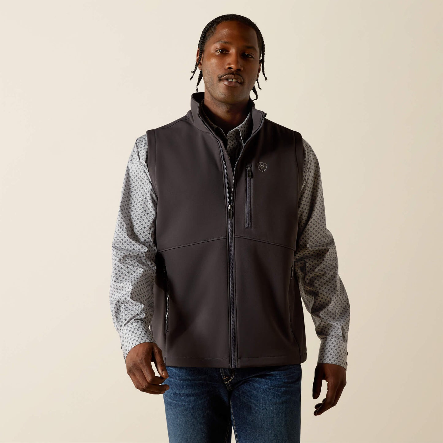 Ariat Men Logo Softshell Vest