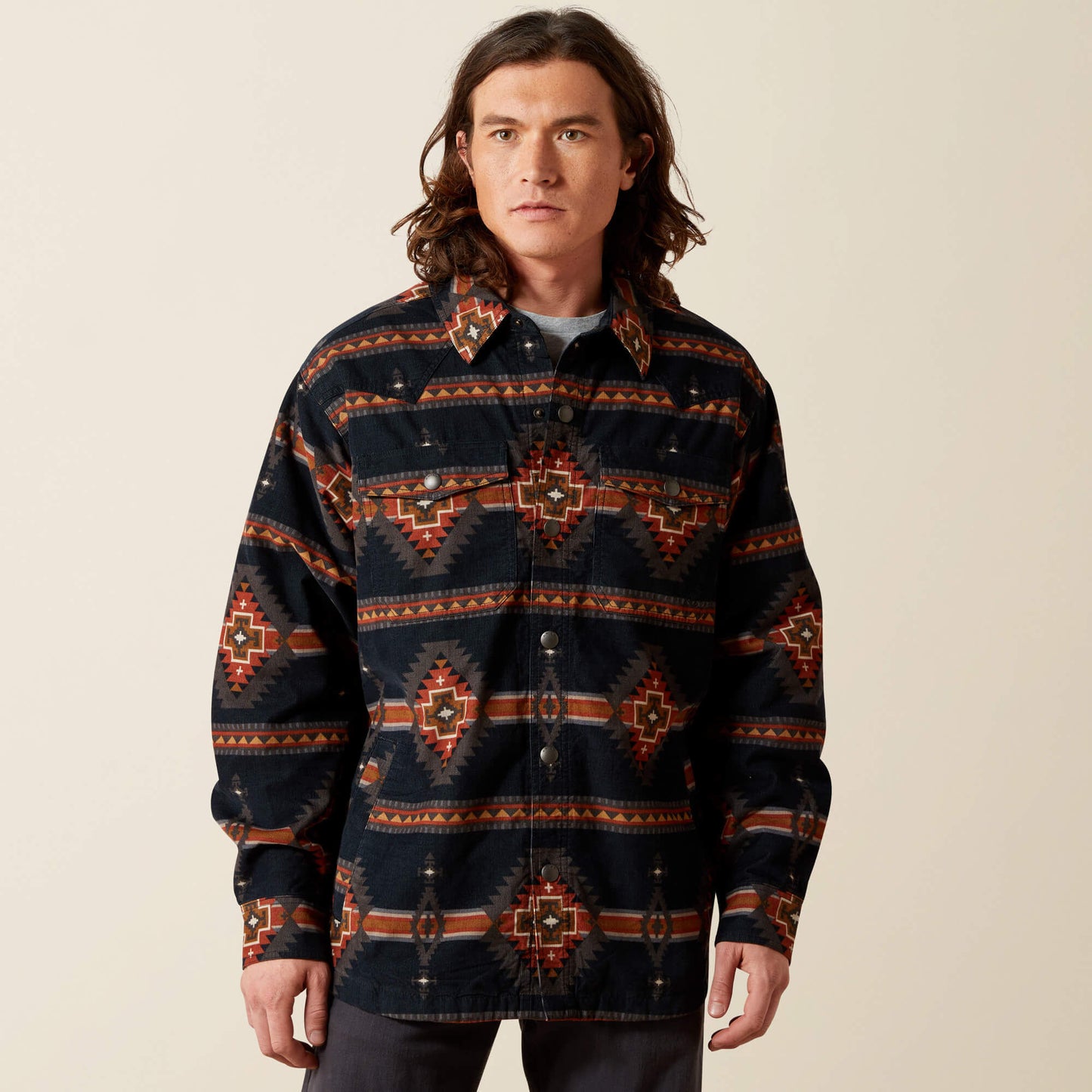 Ariat Men Hensley Corduroy Retro Shirt Jacket