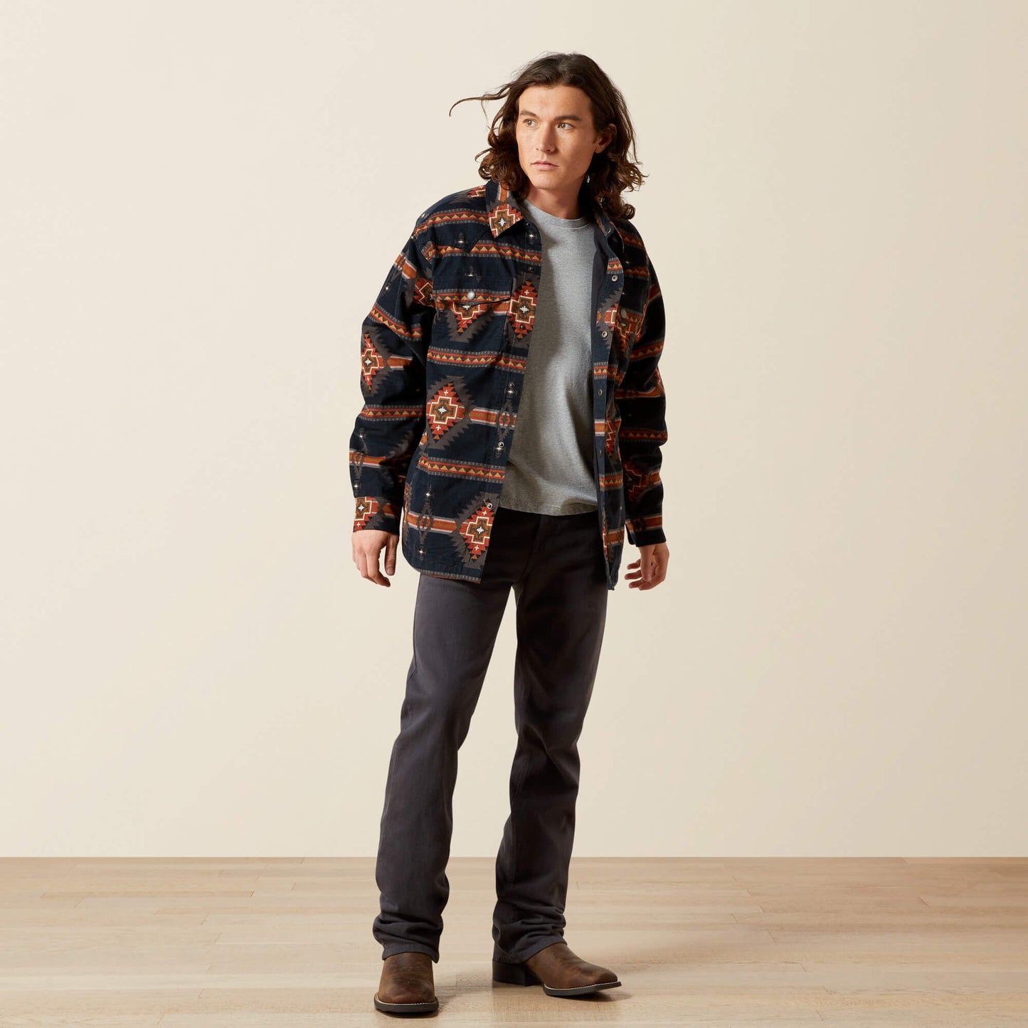 Ariat Men Hensley Corduroy Retro Shirt Jacket