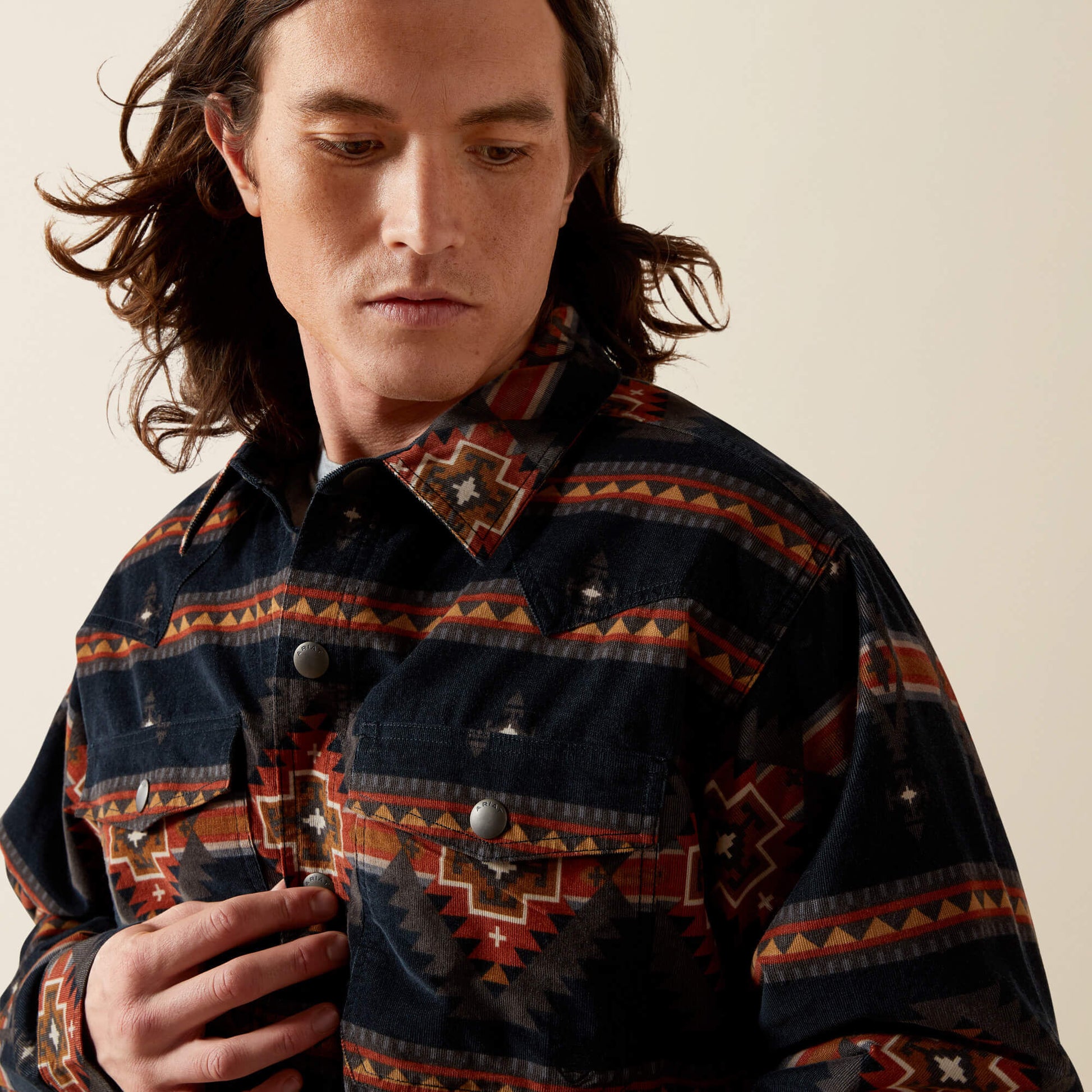 Ariat Men Hensley Corduroy Retro Shirt Jacket