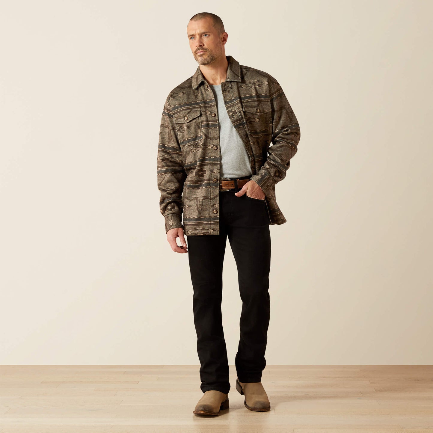 Ariat Men Caldwell Printed Shirt Jacket