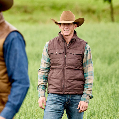 Ariat Men Western Quilted Vest