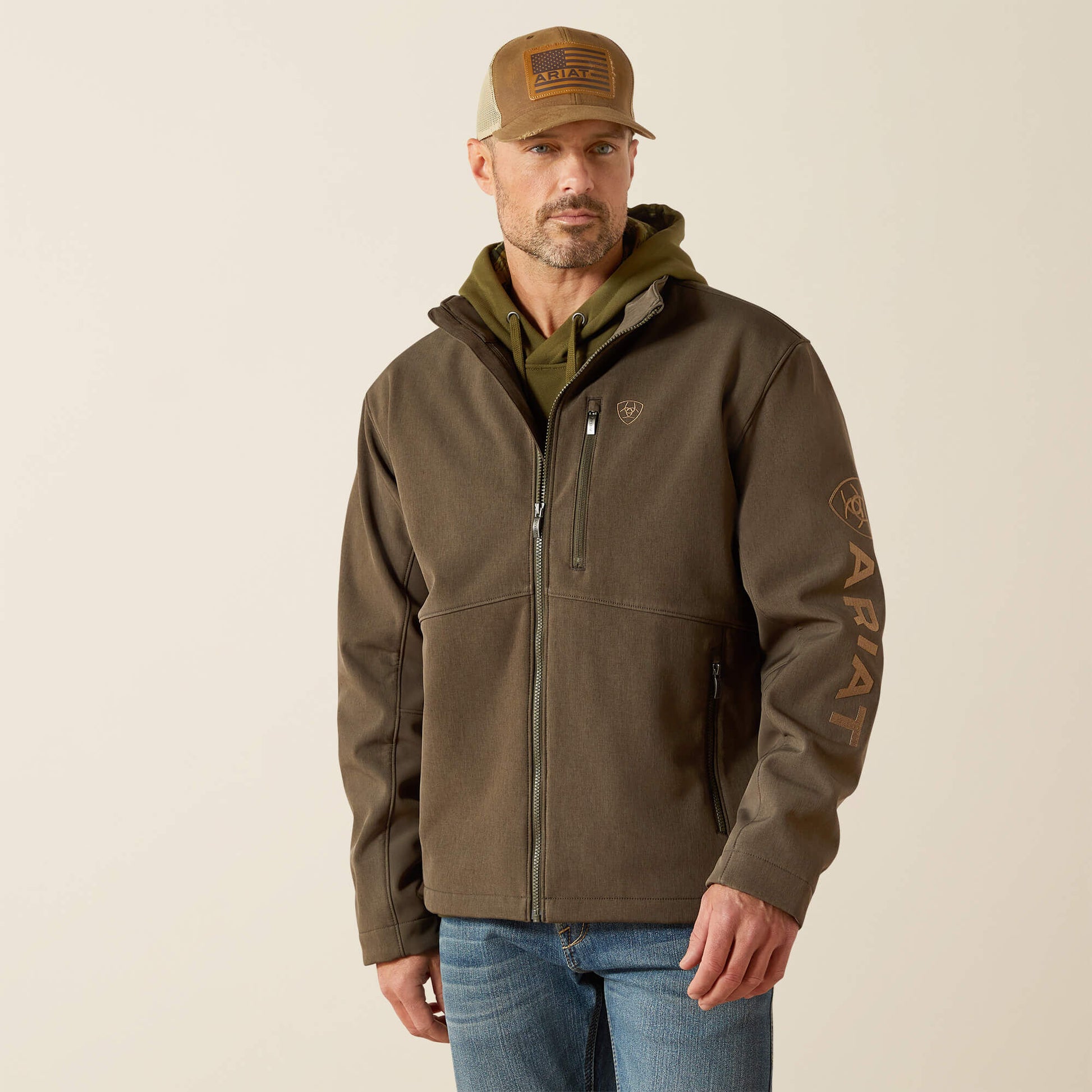 Ariat Men Logo Softshell Jacket