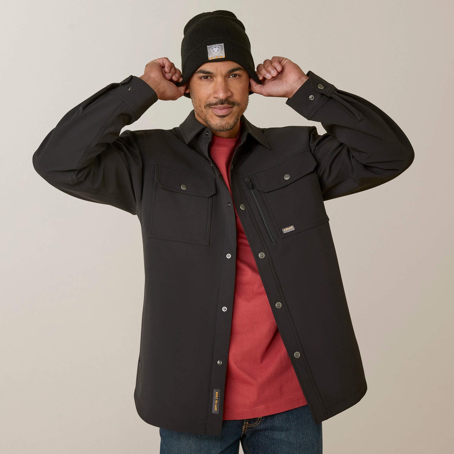 Ariat Men Rebar DuraStretch Utility Softshell Shirt Jacket
