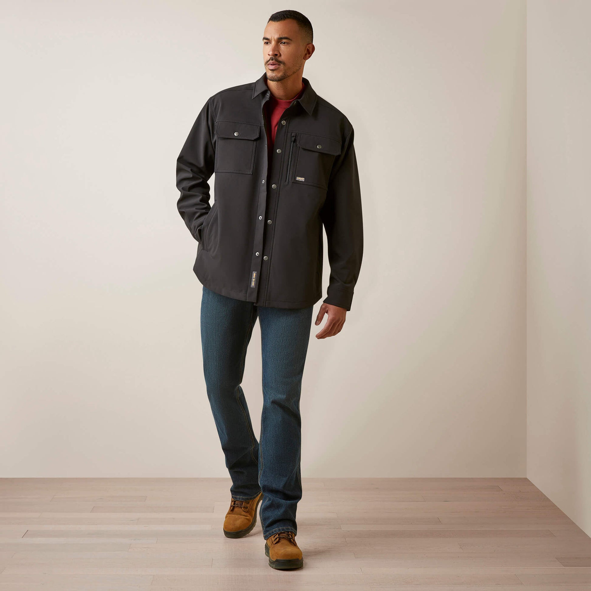 Ariat Men Rebar DuraStretch Utility Softshell Shirt Jacket