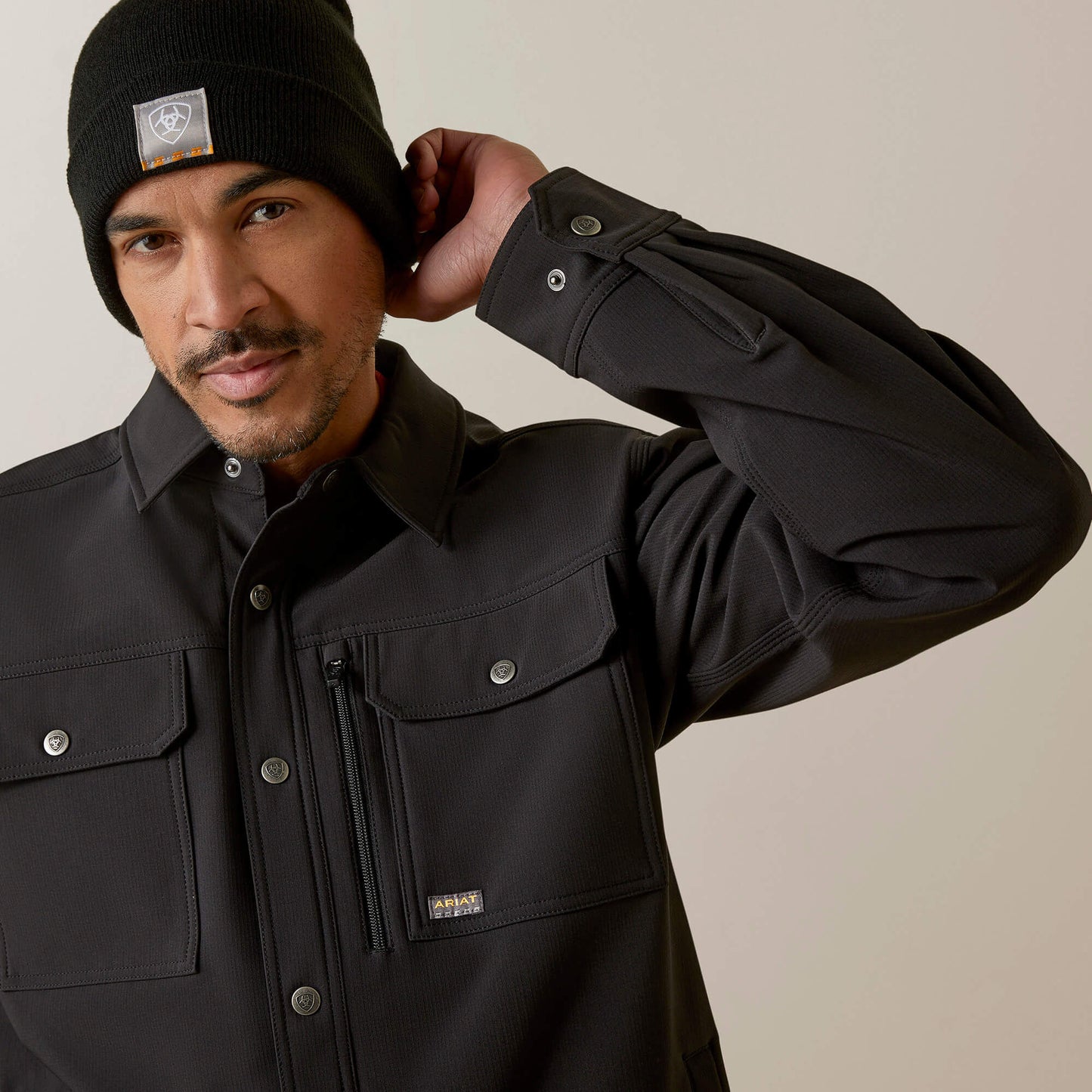 Ariat Men Rebar DuraStretch Utility Softshell Shirt Jacket