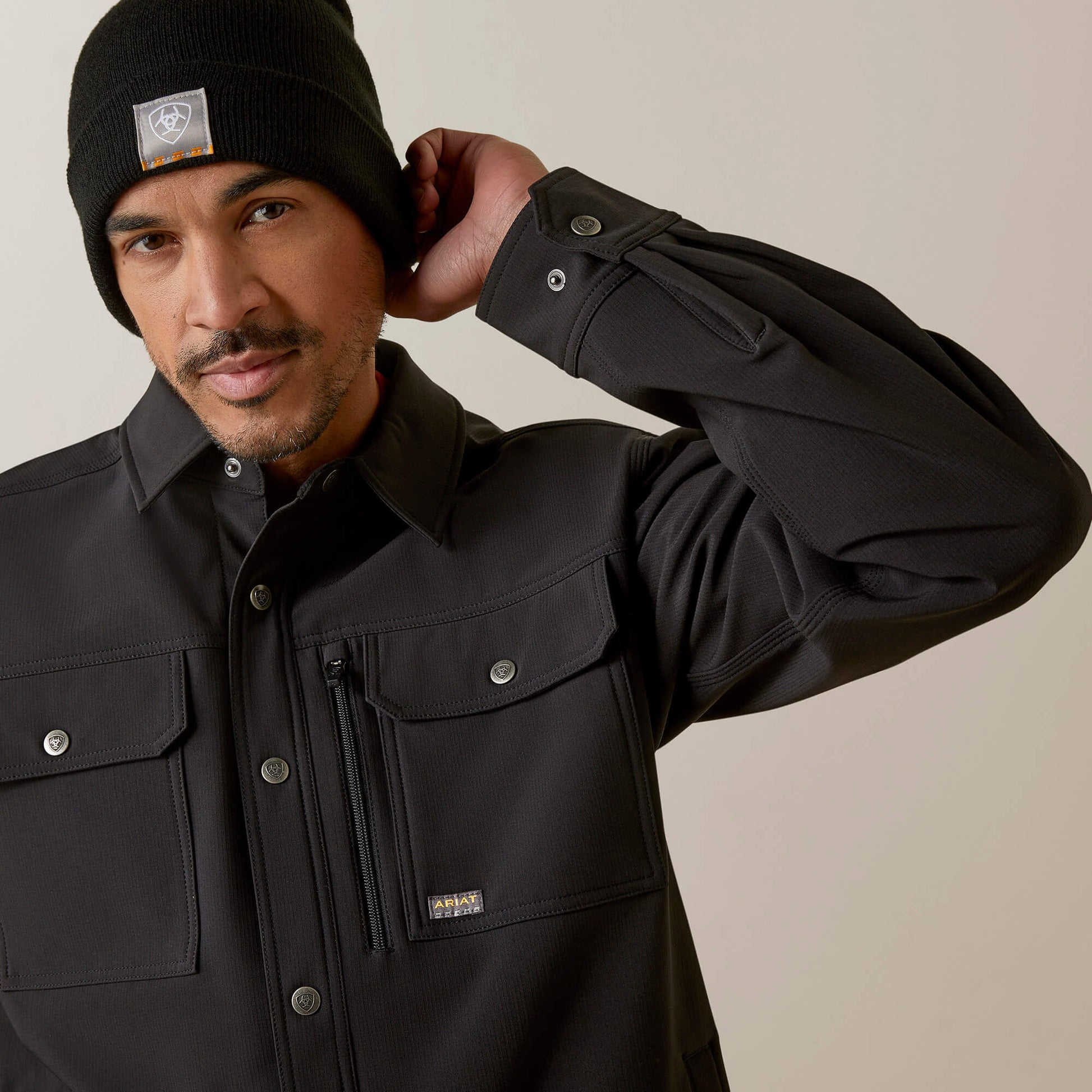 Ariat Men Rebar DuraStretch Utility Softshell Shirt Jacket