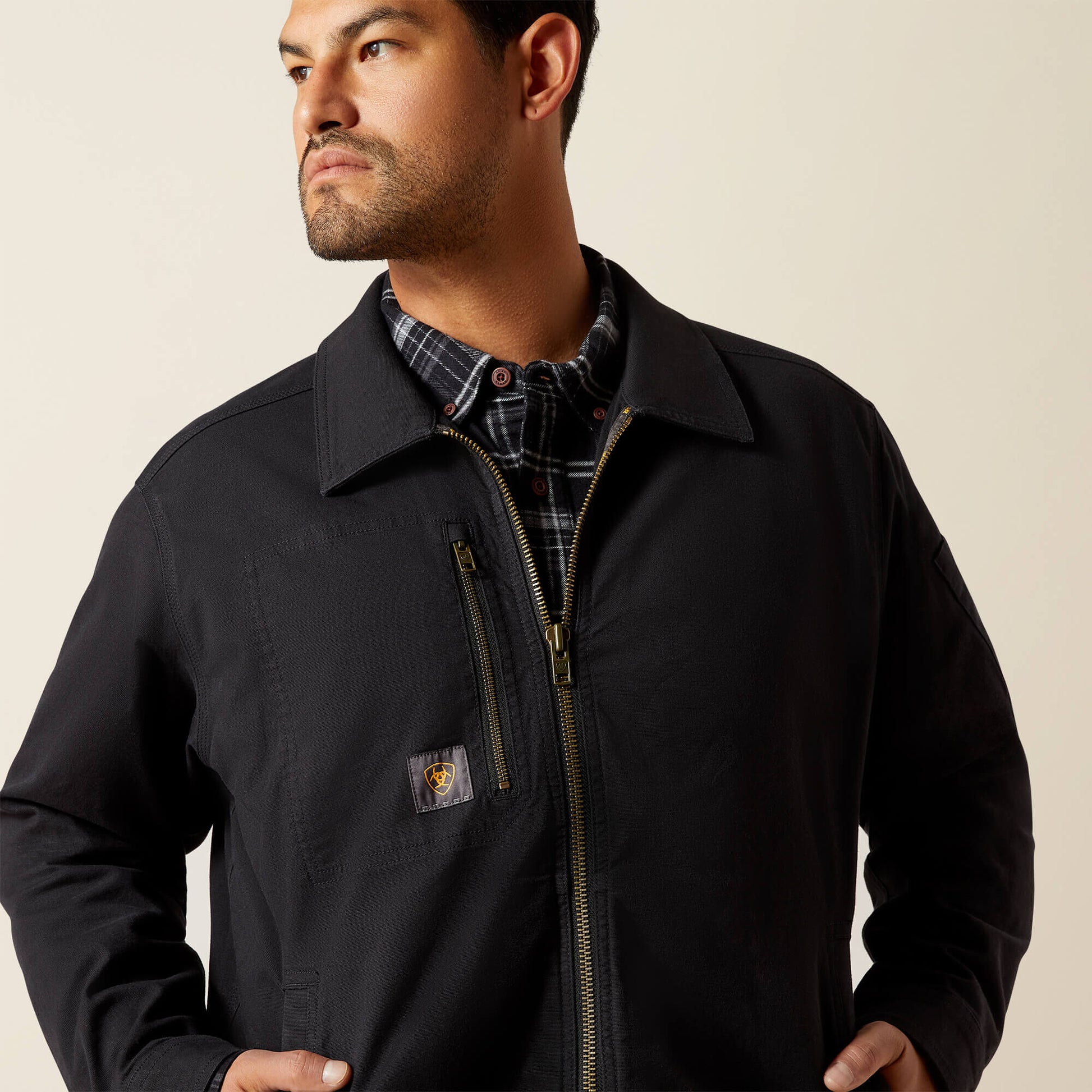 Ariat Men Rebar Made Tough Shop Jacket