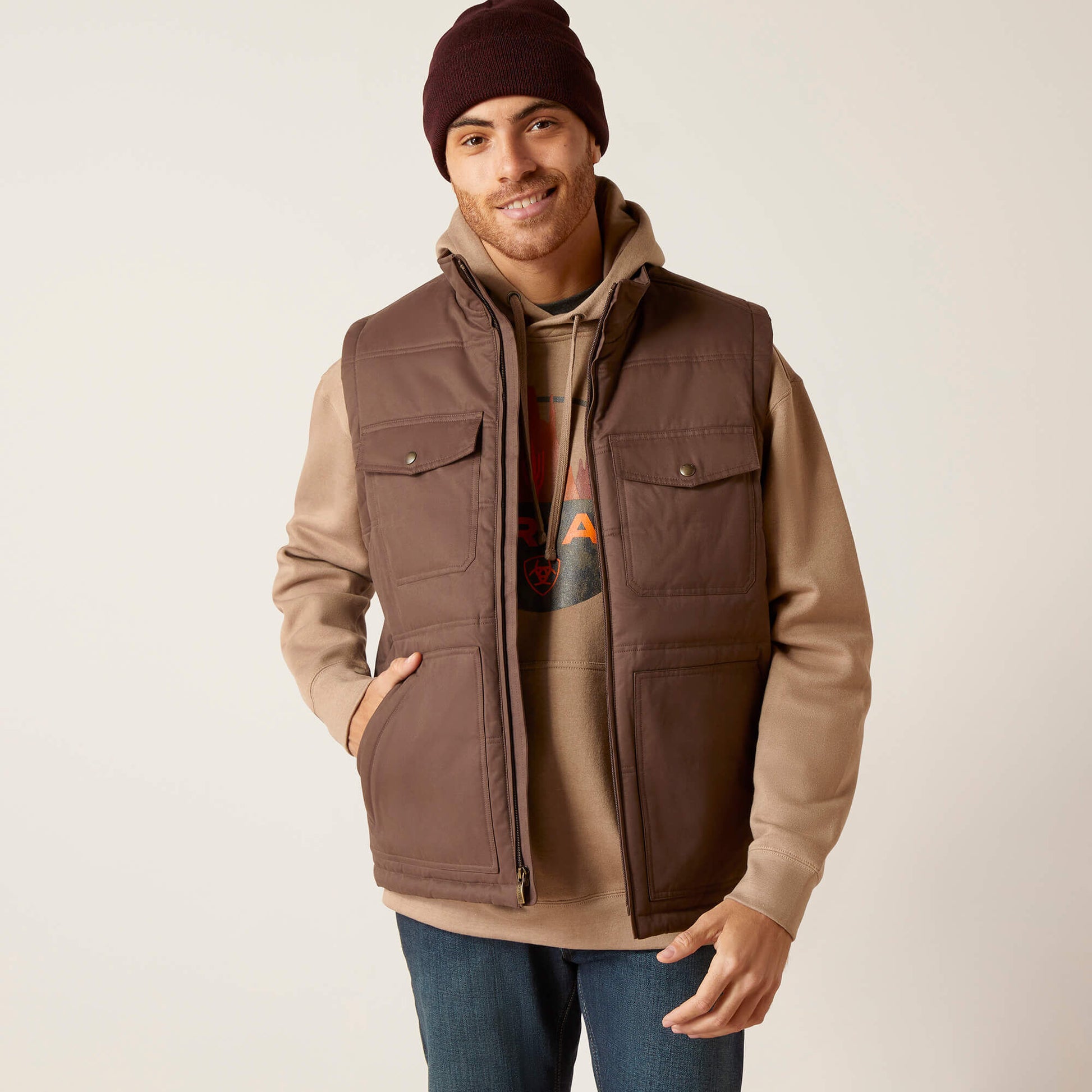 Ariat Men Grizzly 2.0 Canvas Conceal and Carry Vest