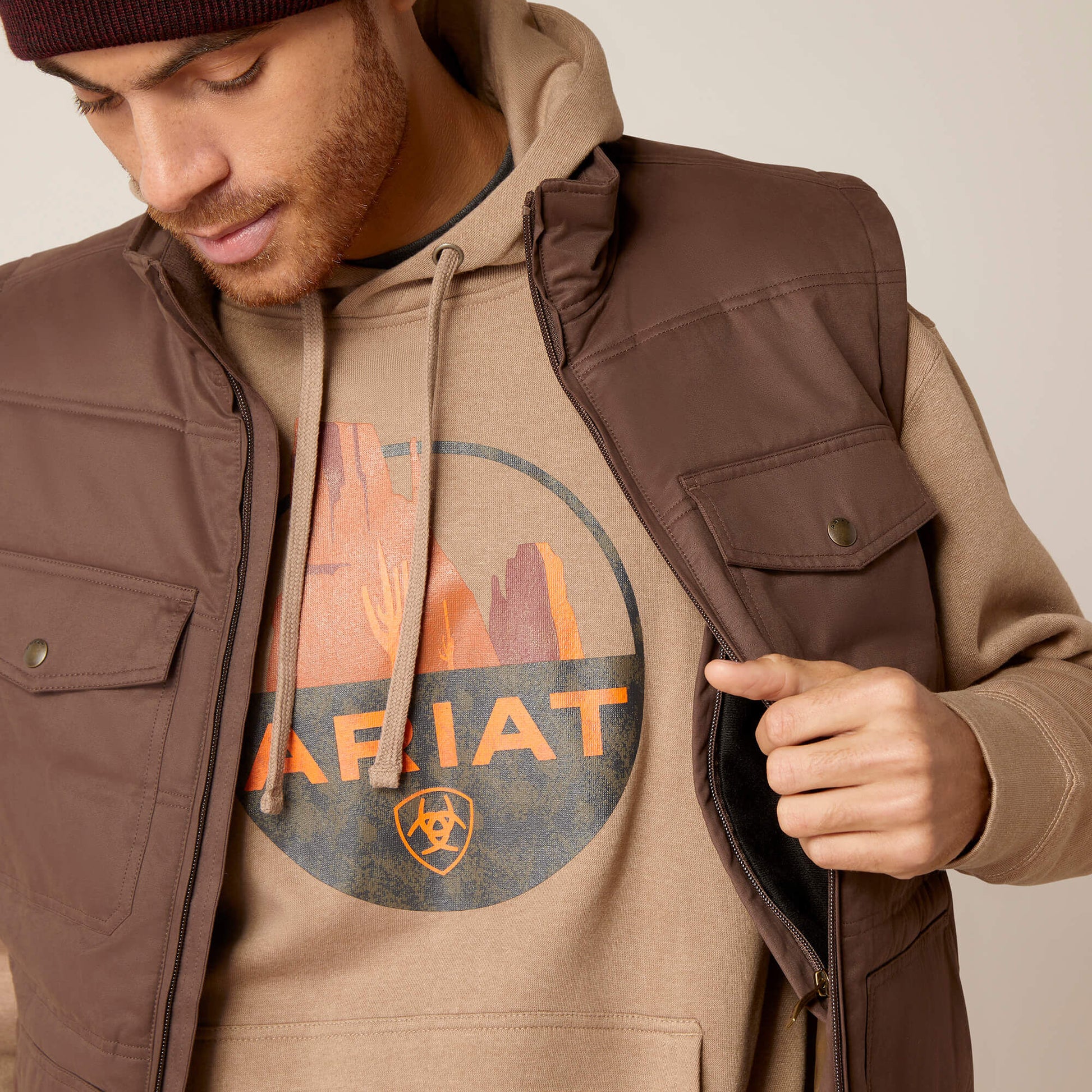 Ariat Men Grizzly 2.0 Canvas Conceal and Carry Vest