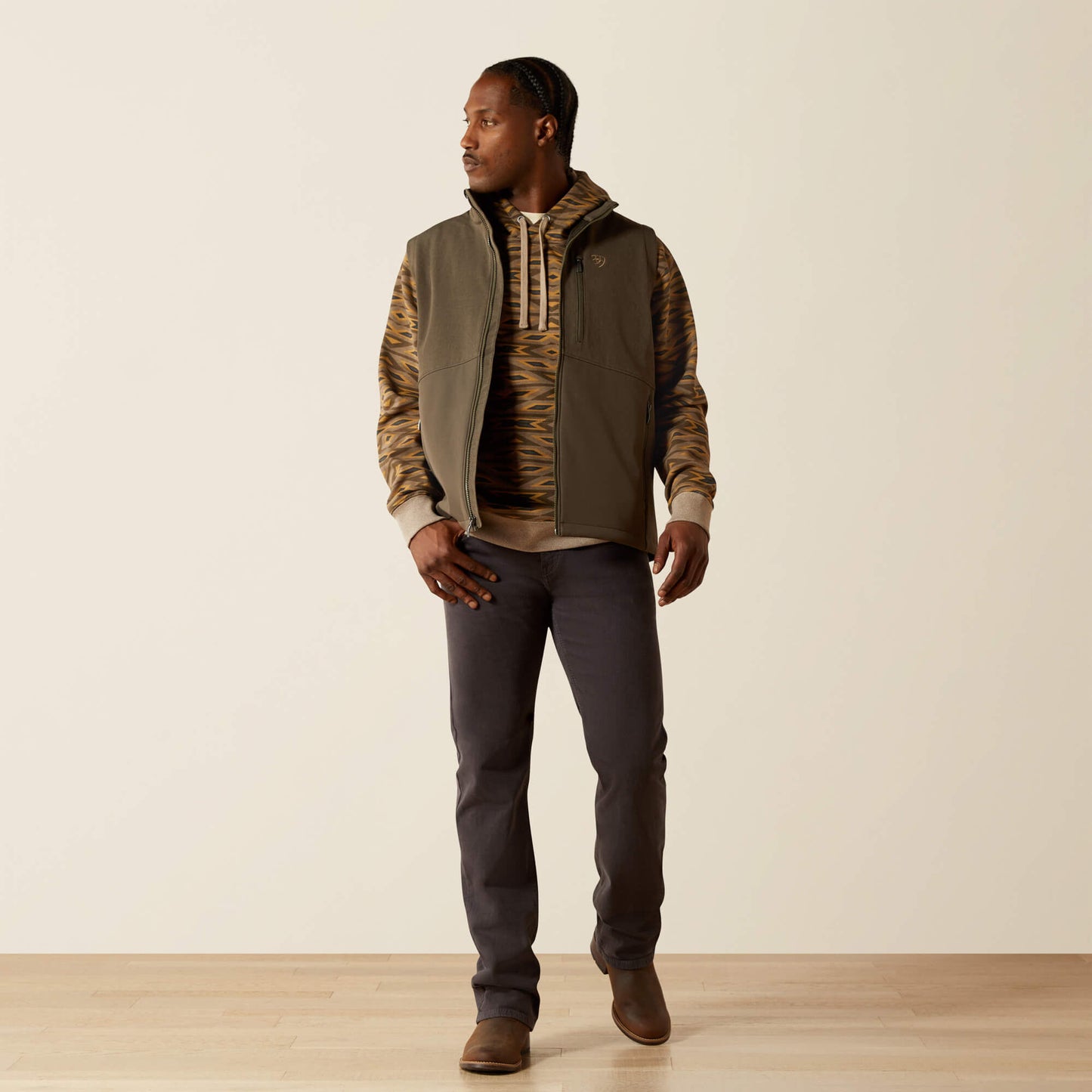 Ariat Men Logo Softshell Vest