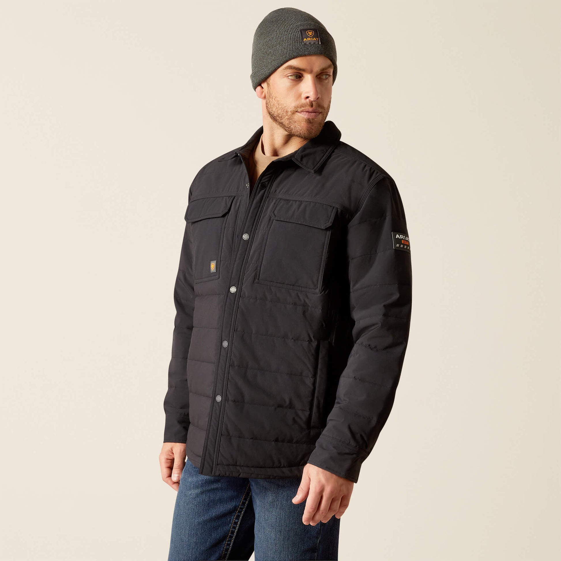 Ariat Men Rebar Cordura Ripstop Insulated Shirt Jacket
