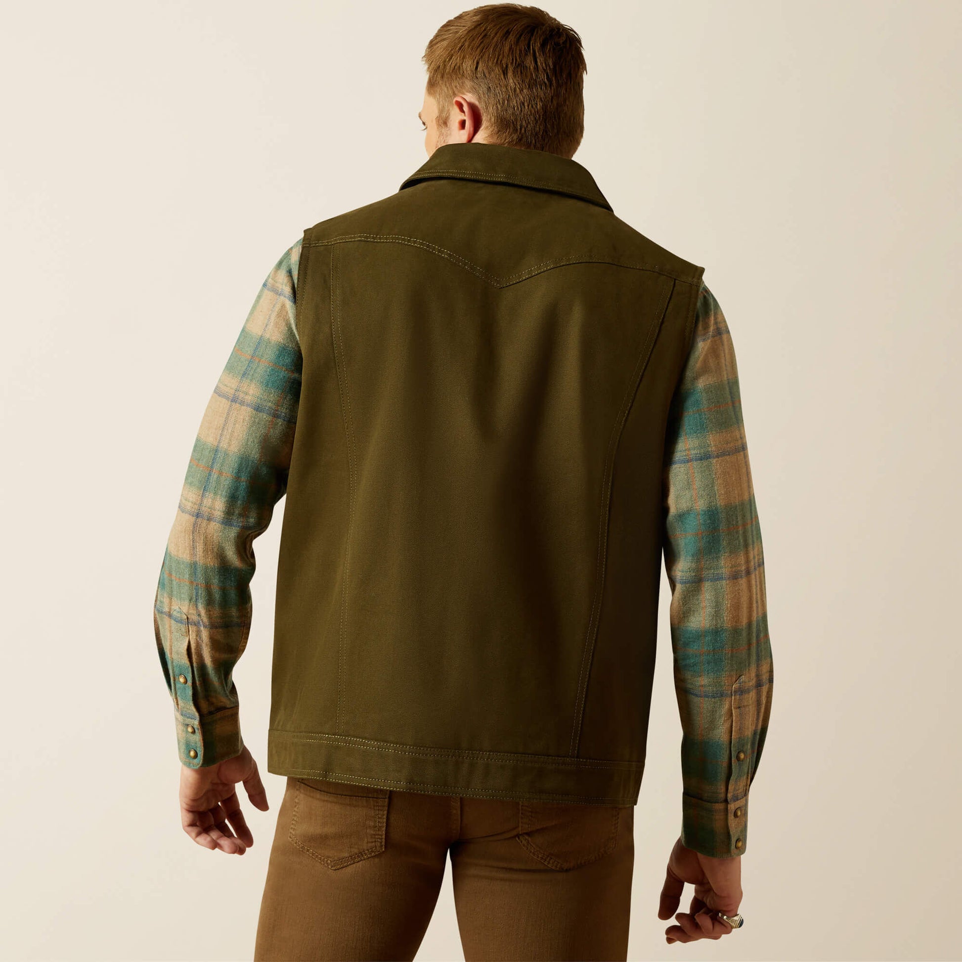 Ariat Men Canvas Rancher Vest