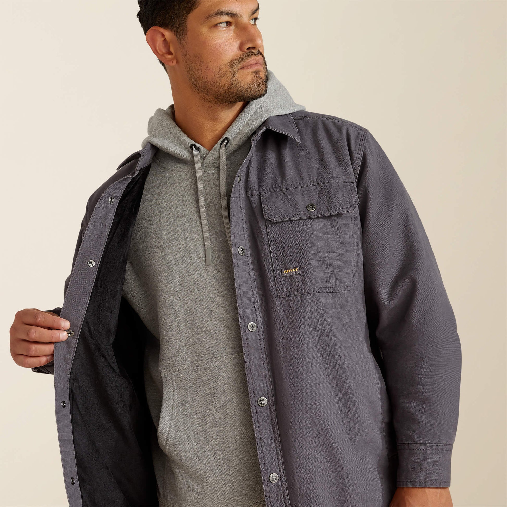 Ariat Men Rebar Canvas Shirt Jacket
