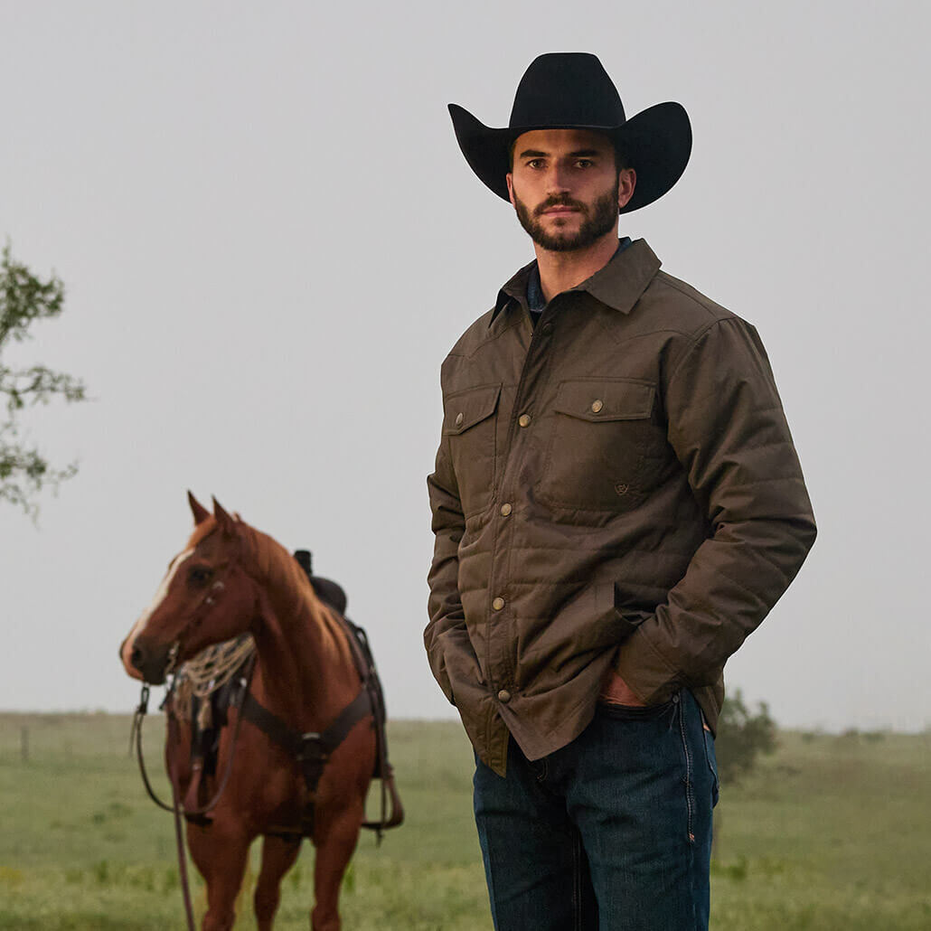 Ariat Men Quilted Shirt Jacket