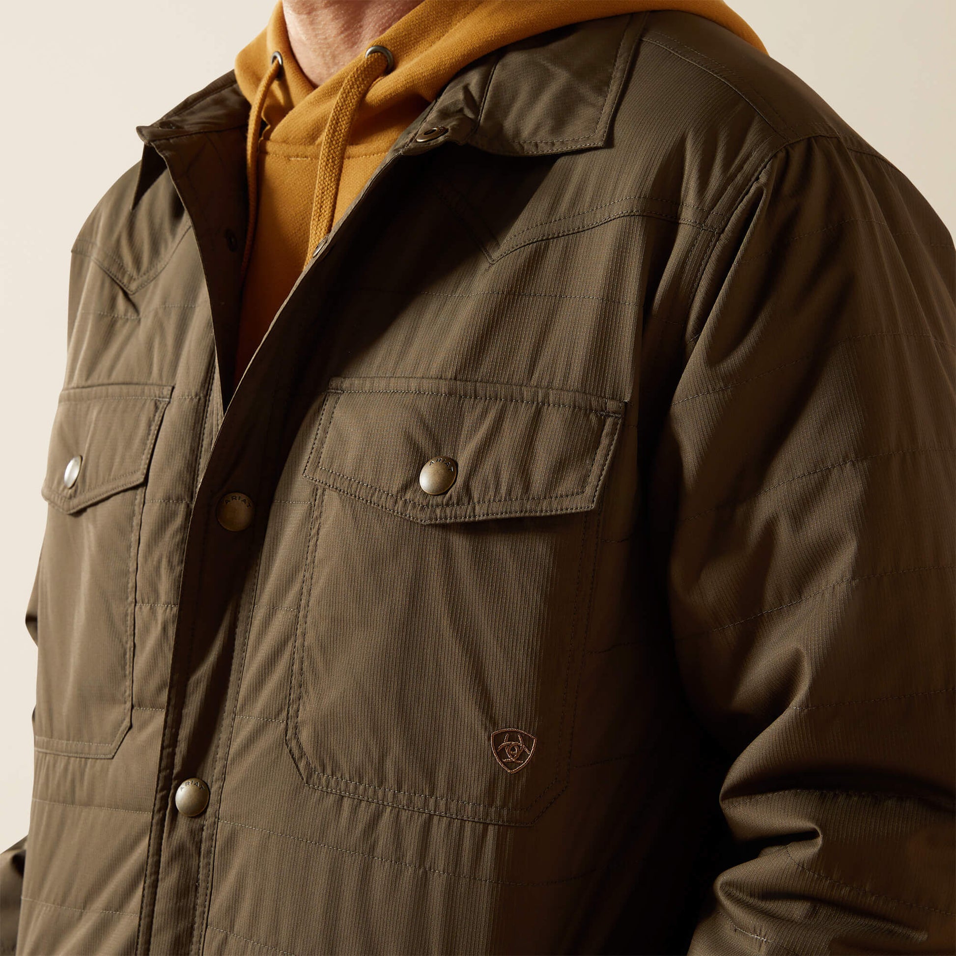 Ariat Men Quilted Shirt Jacket