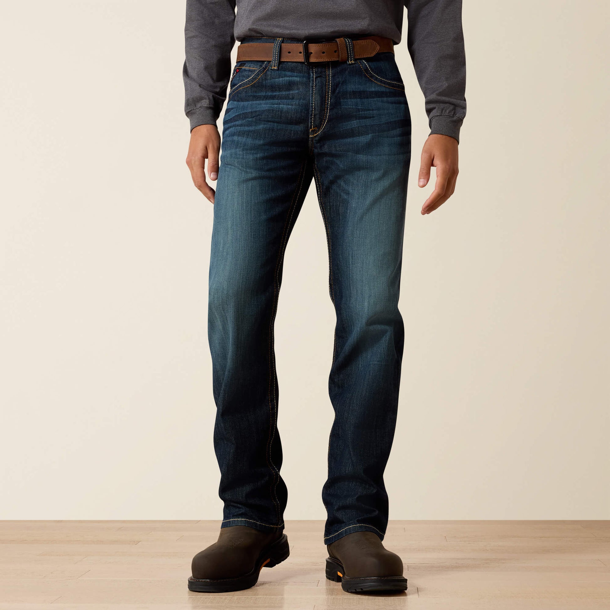 Ariat Men FR M4 Relaxed Stretch DuraLight Basic Boot Cut Jean