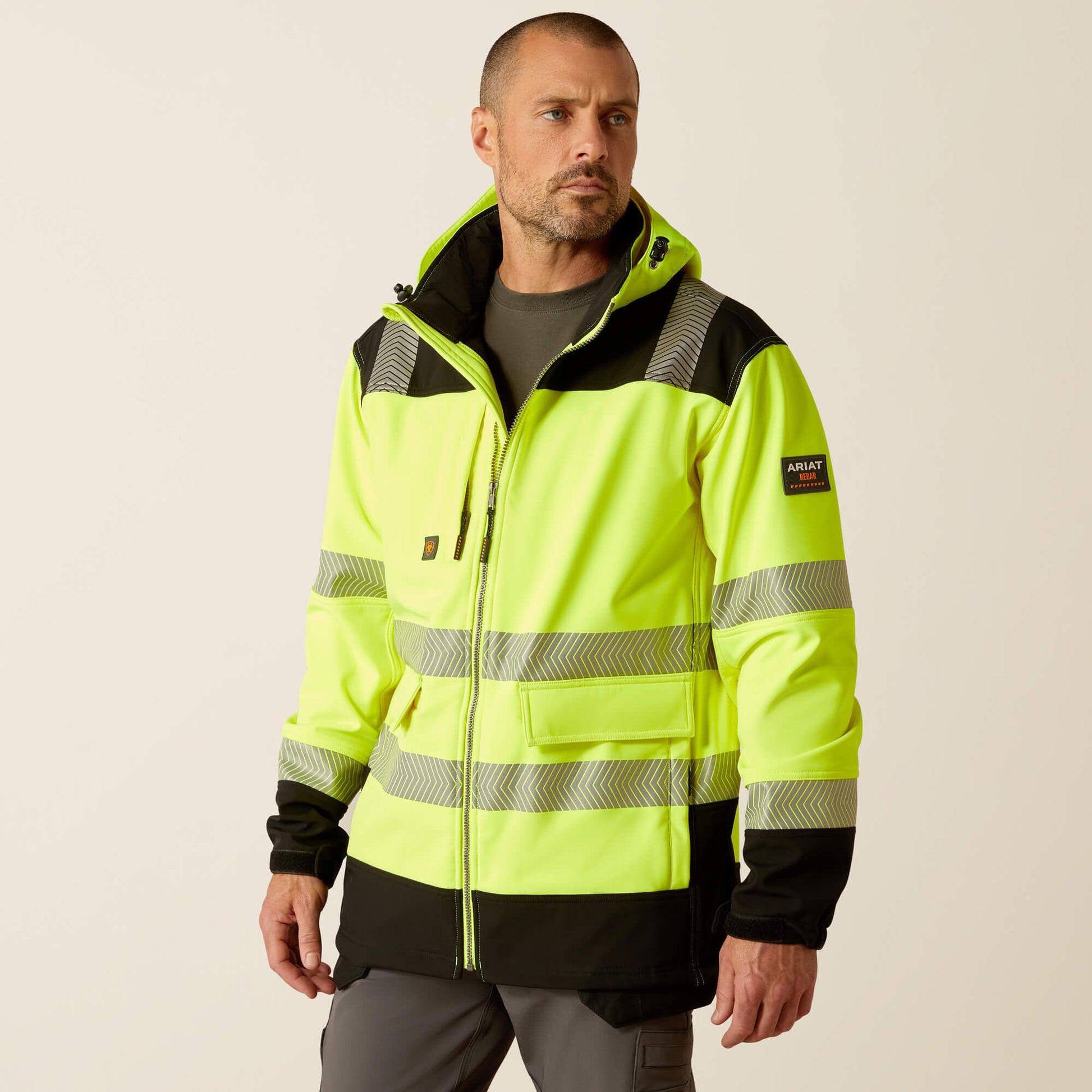 Ariat Men Rebar Hi-Vis Softshell Jacket
