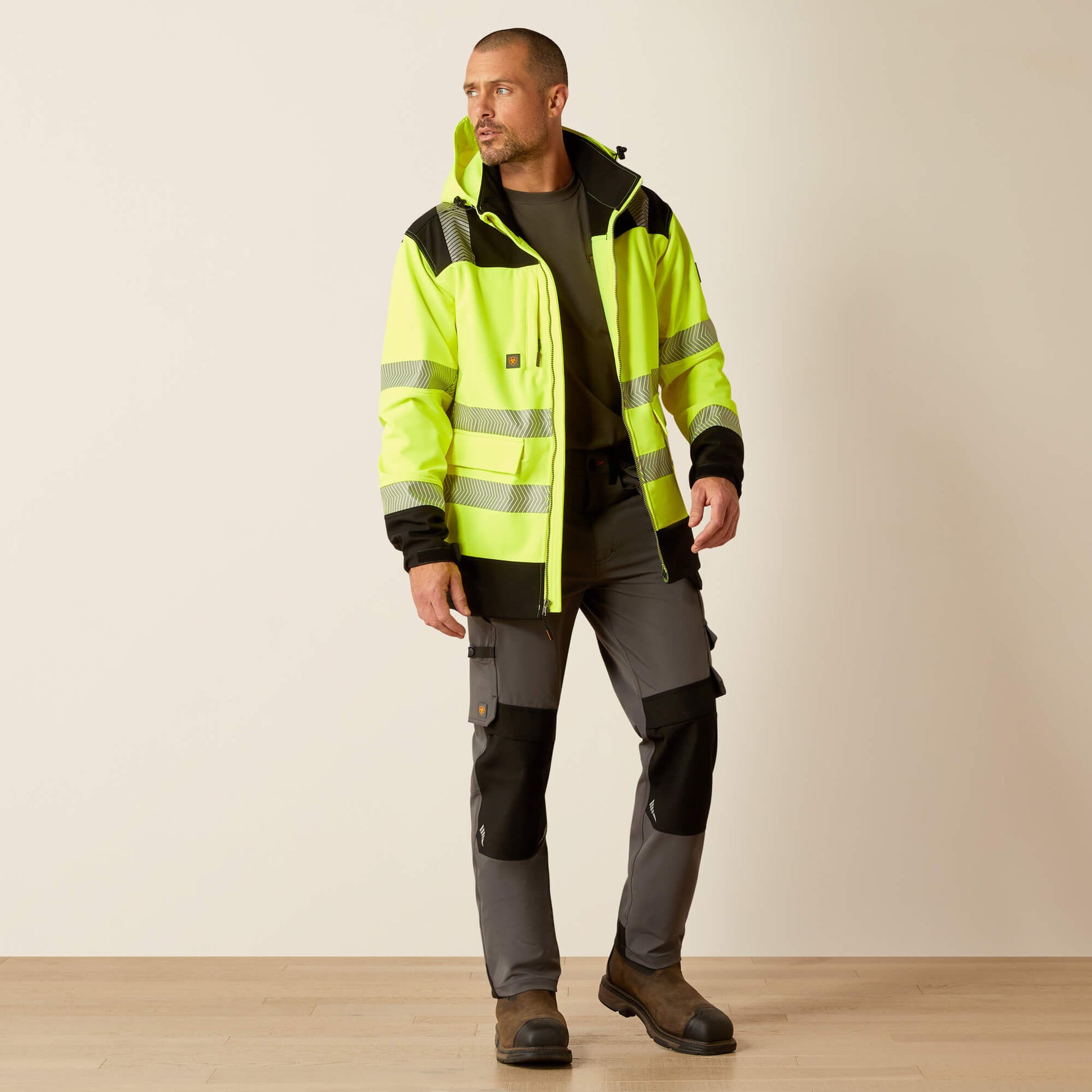 Ariat Men Rebar Hi-Vis Softshell Jacket