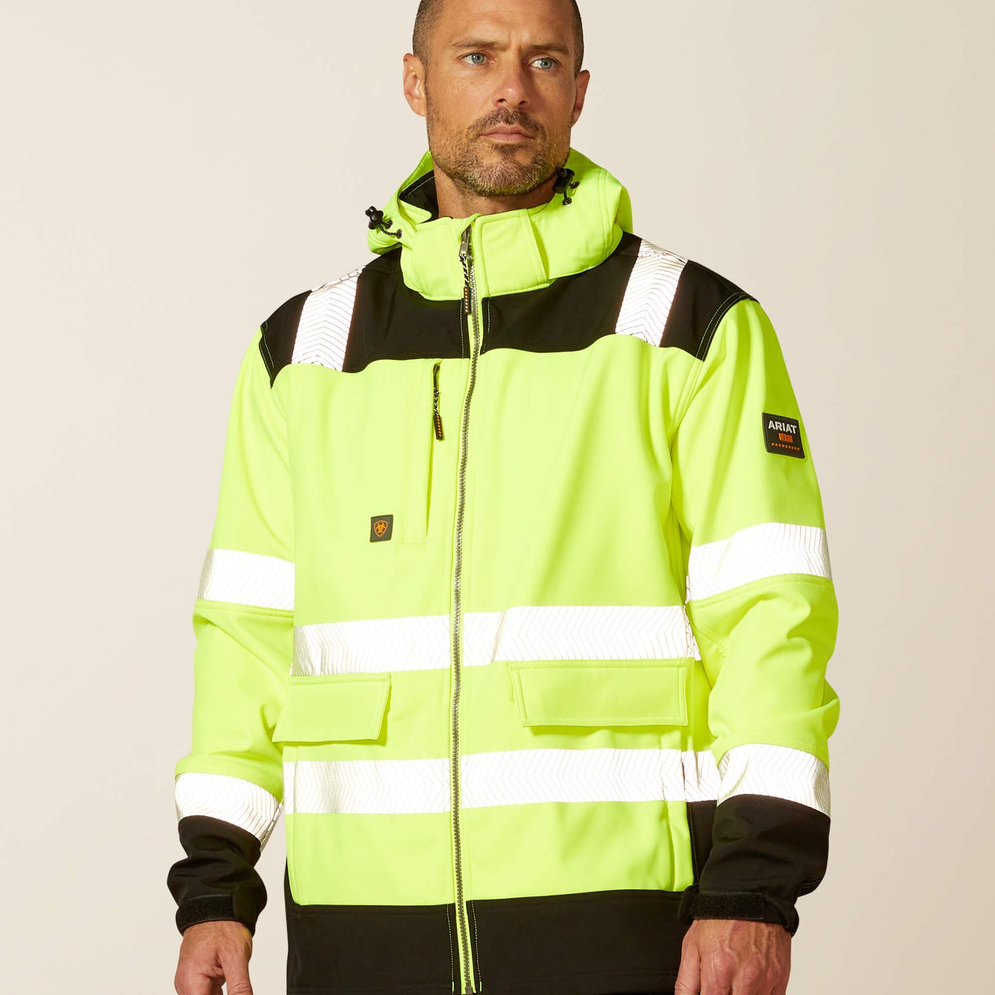 Ariat Men Rebar Hi-Vis Softshell Jacket