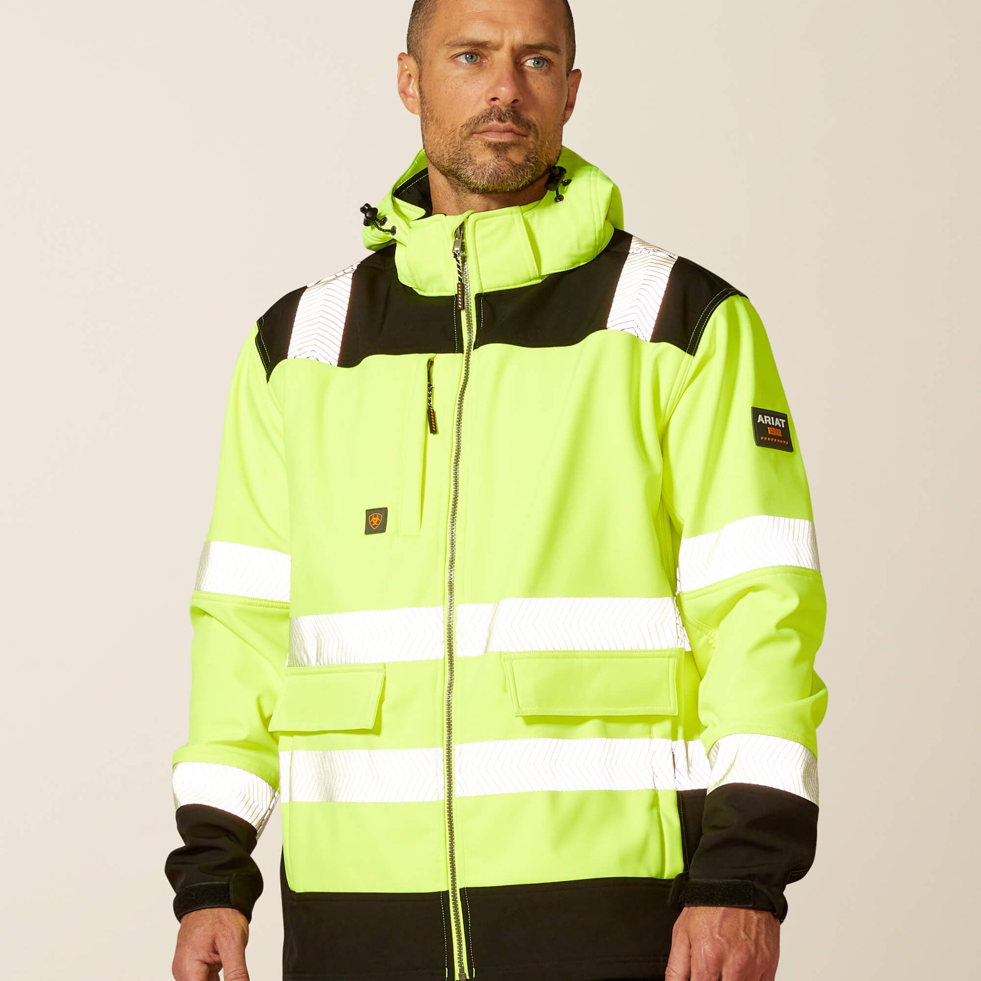 Ariat Men Rebar Hi-Vis Softshell Jacket
