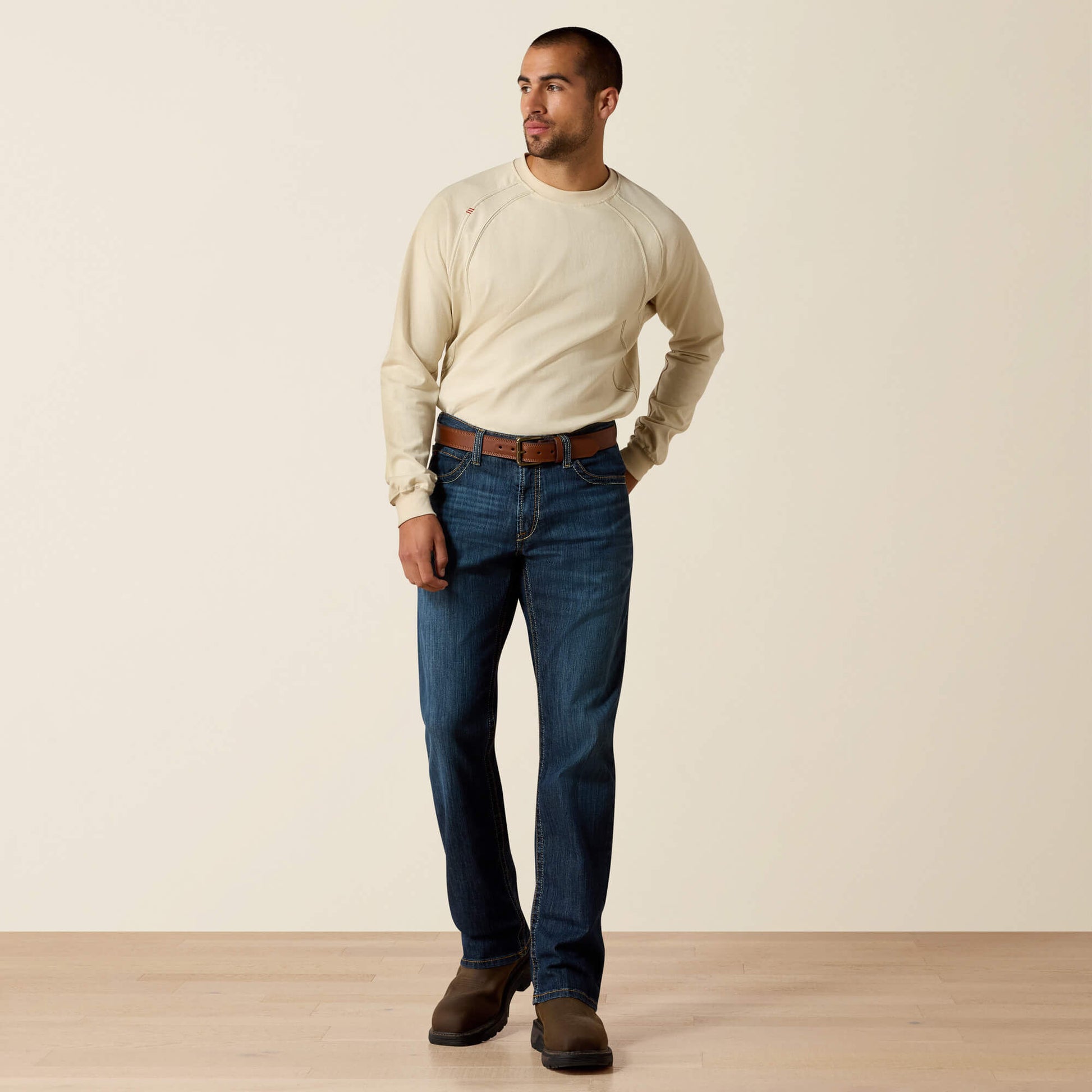 Ariat Men FR M4 Relaxed Stretch DuraLight Jett Boot Cut Jean