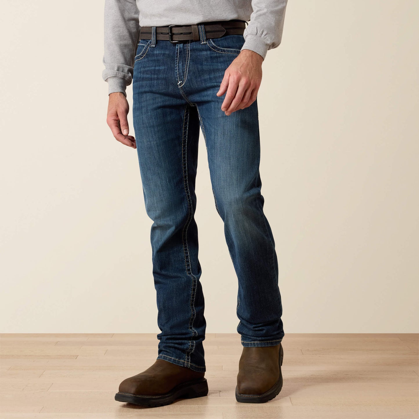 Ariat Men FR M7 Slim Stretch DuraLight Shoreway Straight Leg Jean
