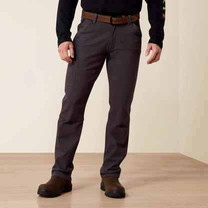 Ariat Men Rebar M4 Low Rise DuraStretch Made Tough Double Front Stackable Straight Leg Pant