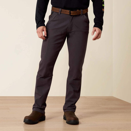 Ariat Men Rebar M4 Low Rise DuraStretch Made Tough Double Front Stackable Straight Leg Pant