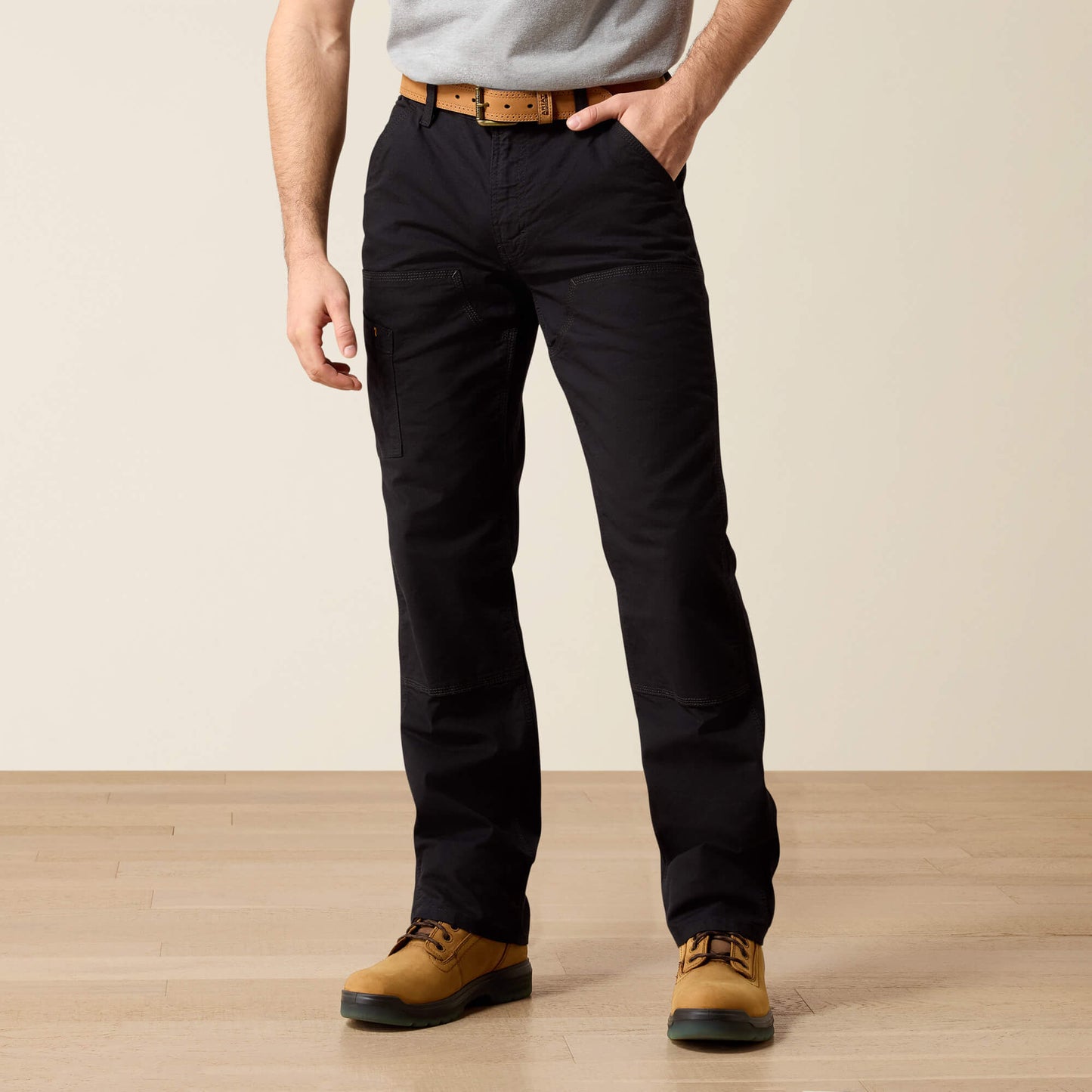 Ariat Men Rebar M4 Low Rise DuraStretch Made Tough Double Front Stackable Straight Leg Pant