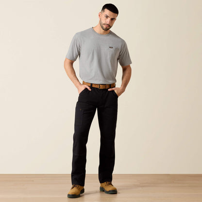Ariat Men Rebar M4 Low Rise DuraStretch Made Tough Double Front Stackable Straight Leg Pant