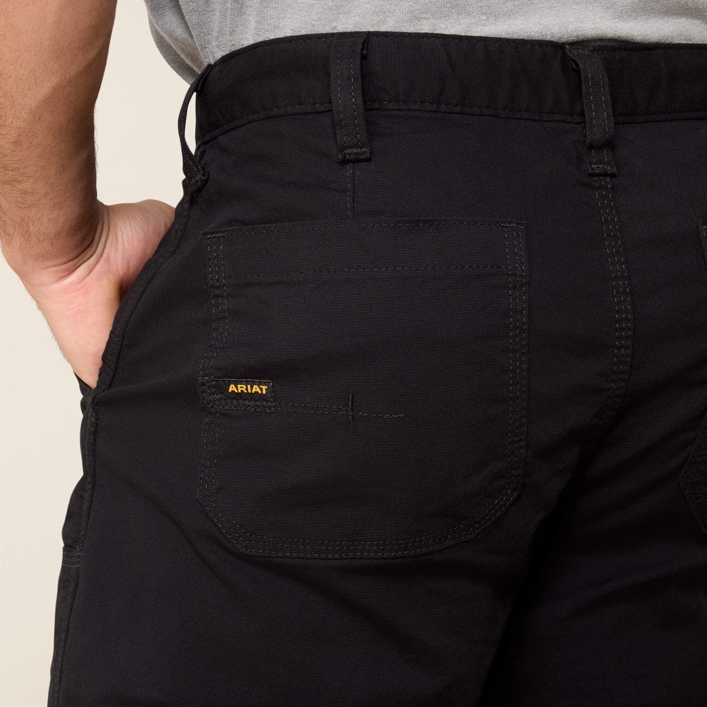 Ariat Men Rebar M4 Low Rise DuraStretch Made Tough Double Front Stackable Straight Leg Pant