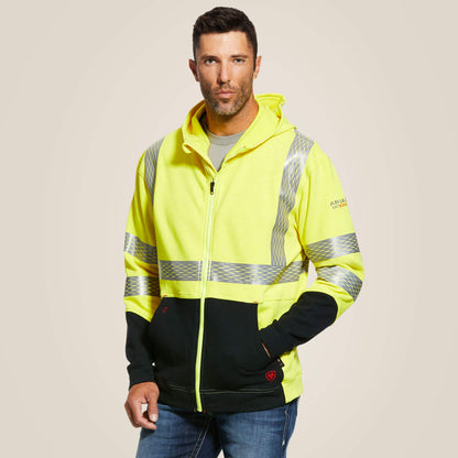 Ariat Men FR Hi-Vis Full Zip Hoodie