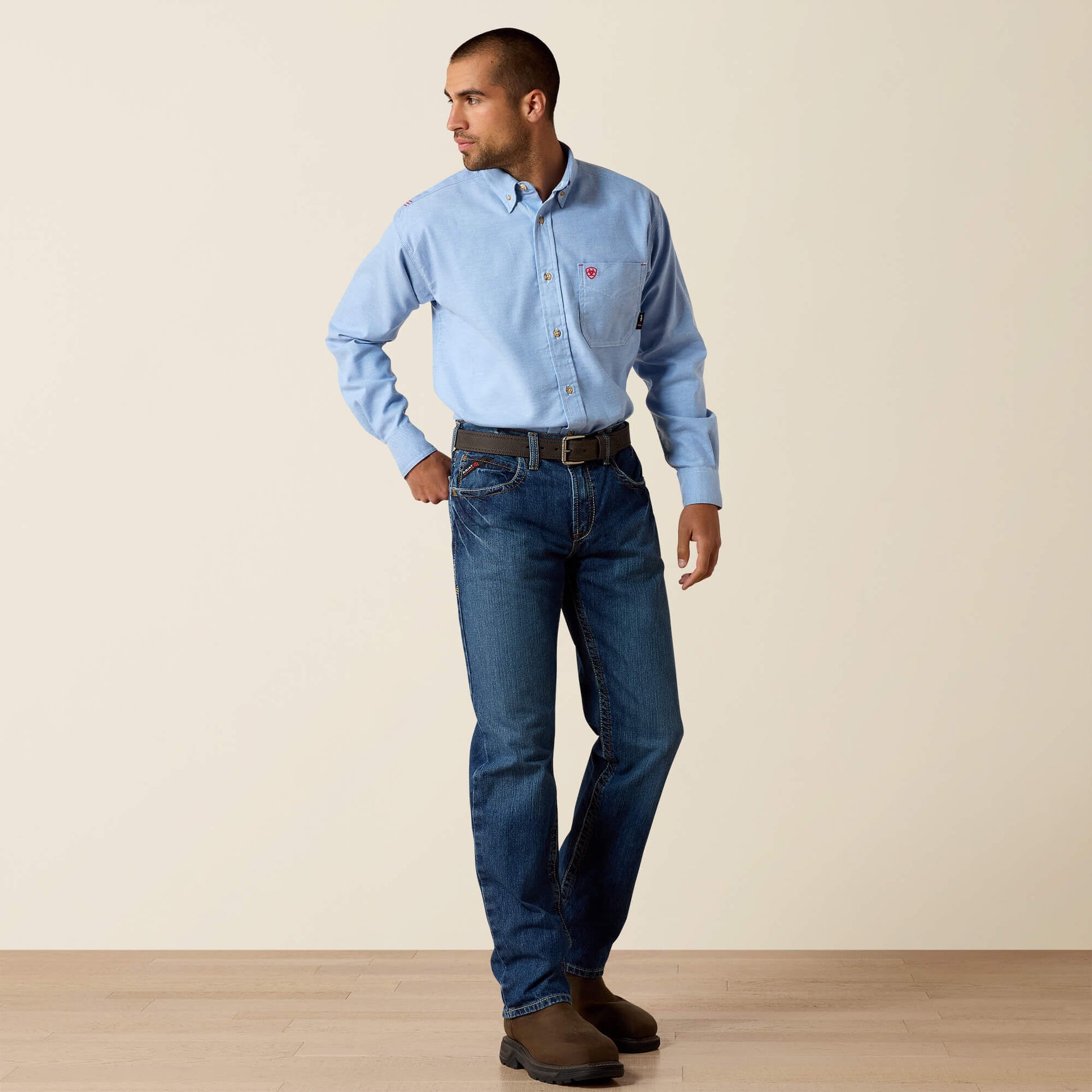 Ariat Men FR M3 Loose Basic Stackable Straight Leg Jean