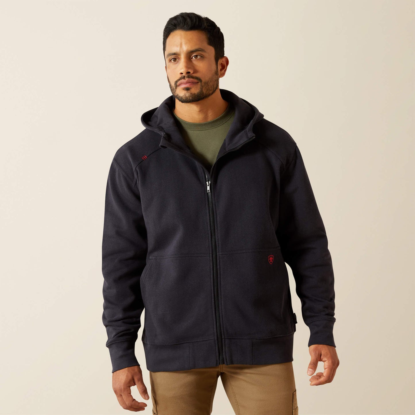 Ariat Men FR DuraStretch Heavyweight Fleece Full Zip Hoodie