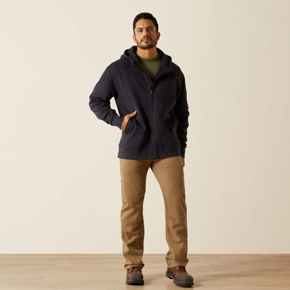 Ariat Men FR DuraStretch Heavyweight Fleece Full Zip Hoodie