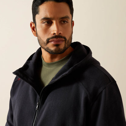 Ariat Men FR DuraStretch Heavyweight Fleece Full Zip Hoodie