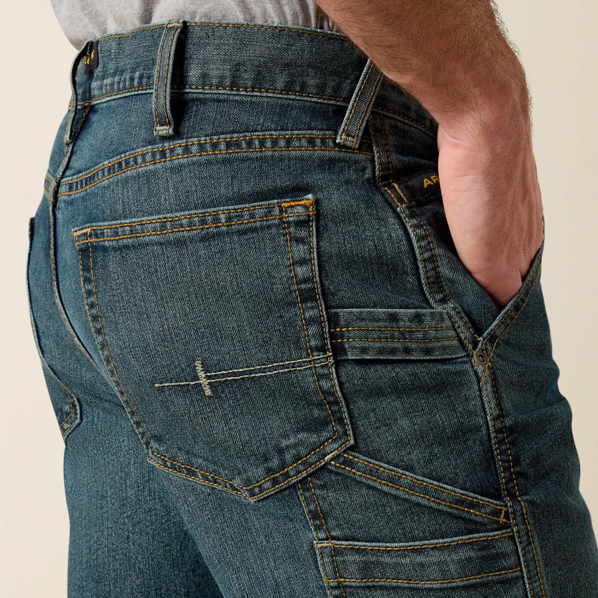 Ariat Men Rebar M7 Slim DuraStretch Workhorse Straight Leg Jean
