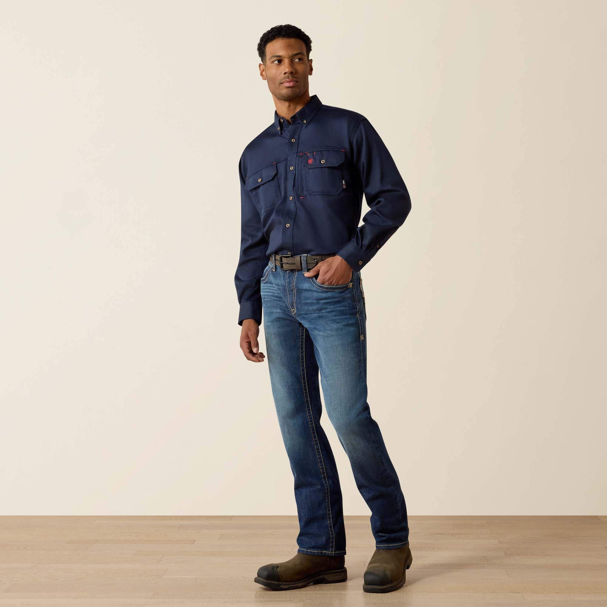Ariat Men FR M5 Straight DuraStretch Truckee Stackable Straight Leg Jean