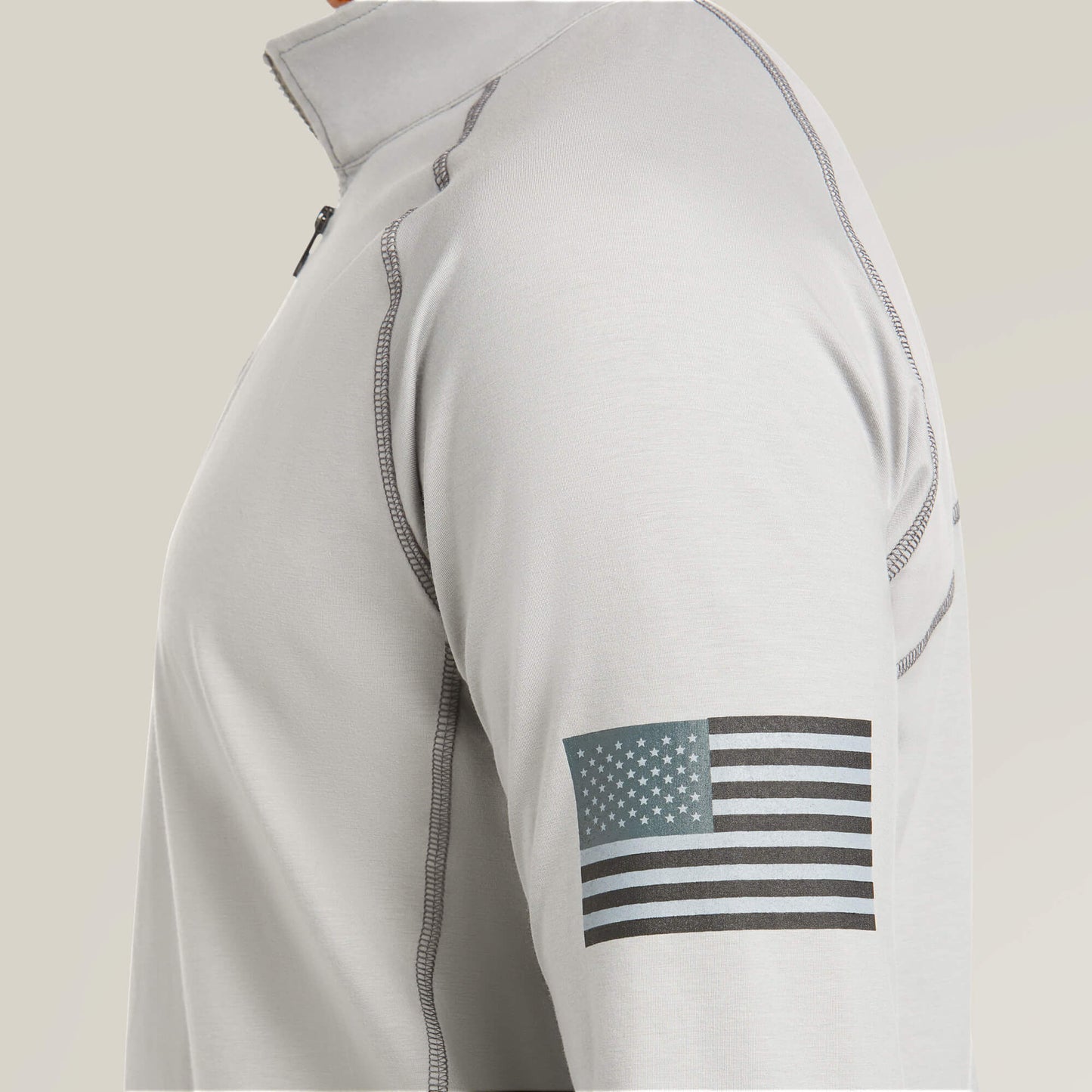 Ariat Men FR Combat Stretch Patriot 1/4 Zip Work Shirt