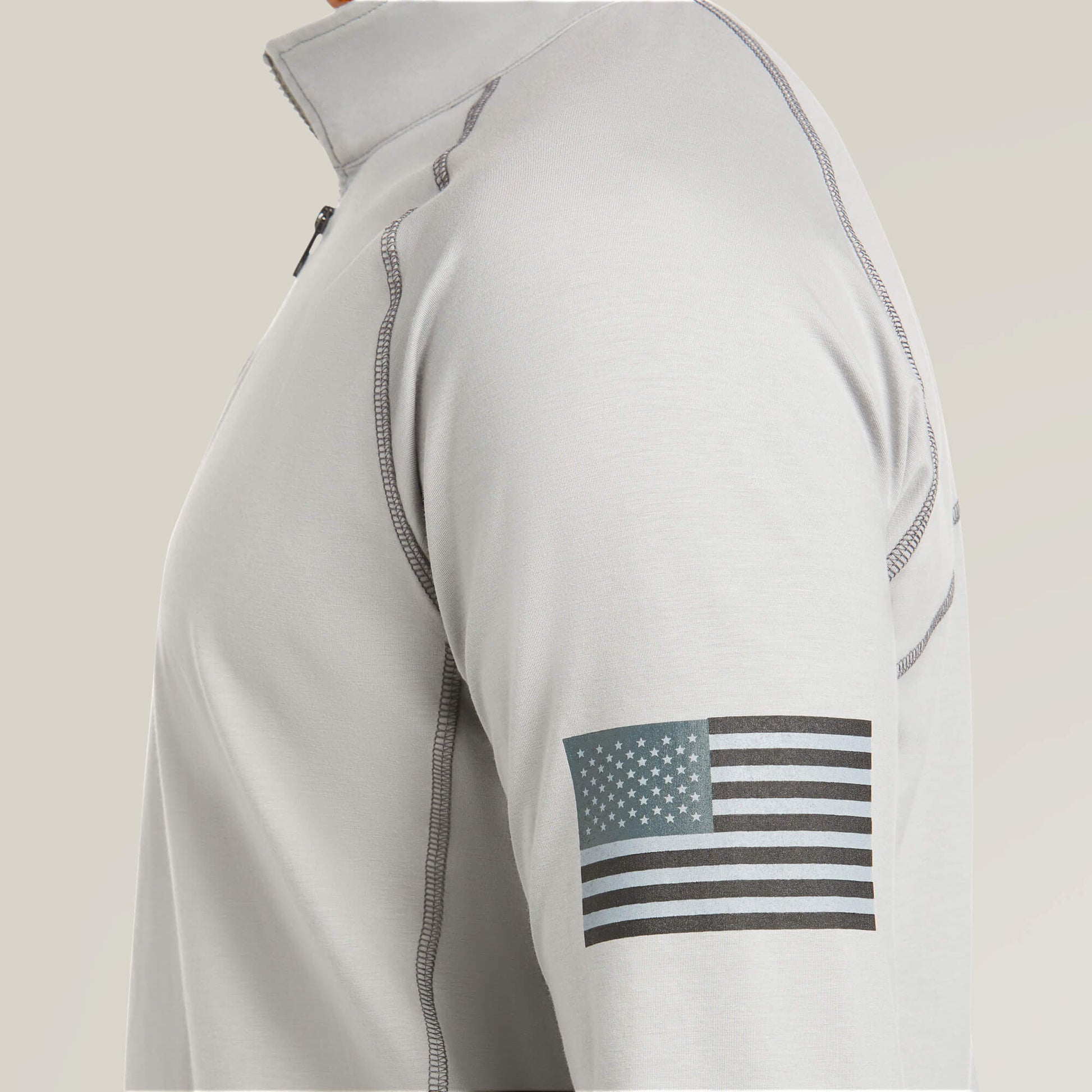 Ariat Men FR Combat Stretch Patriot 1/4 Zip Work Shirt