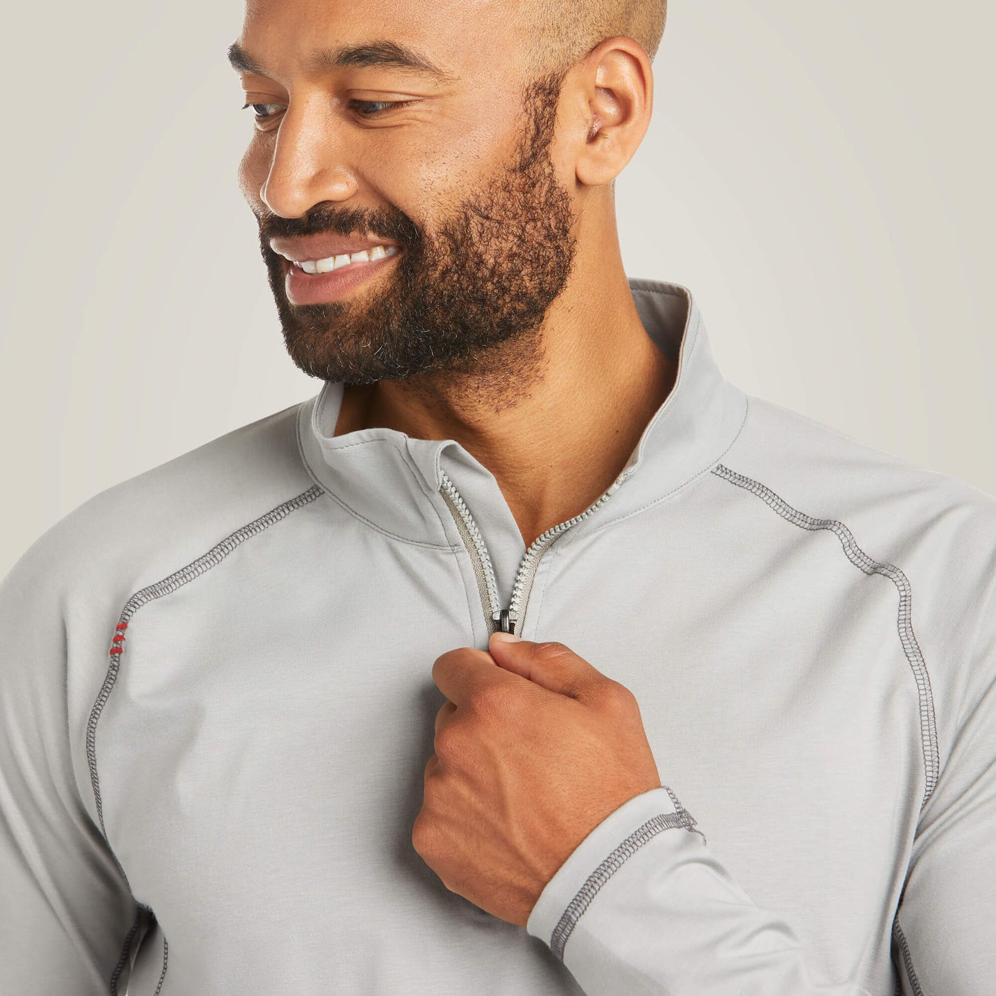 Ariat Men FR Combat Stretch Patriot 1/4 Zip Work Shirt