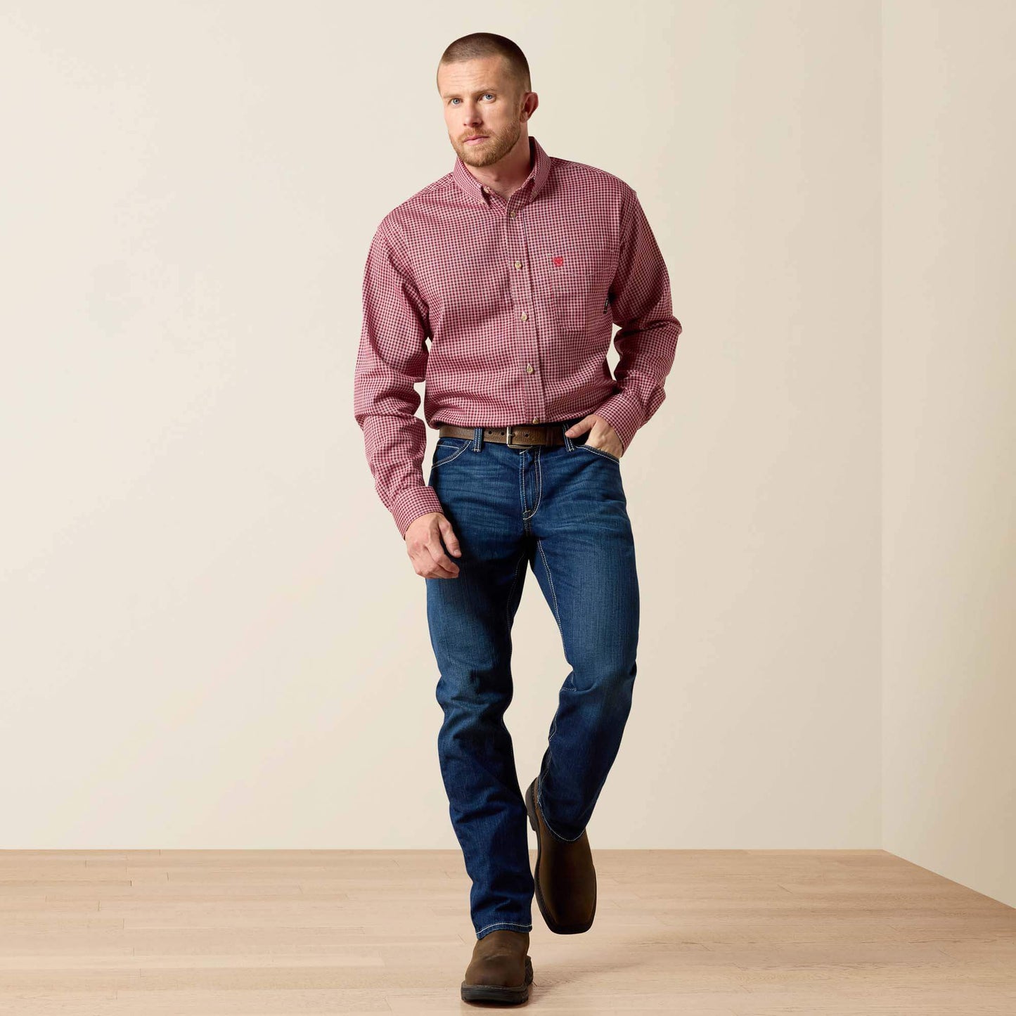 Ariat Men FR M4 Relaxed DuraStretch Lineup Stackable Straight Leg Jean